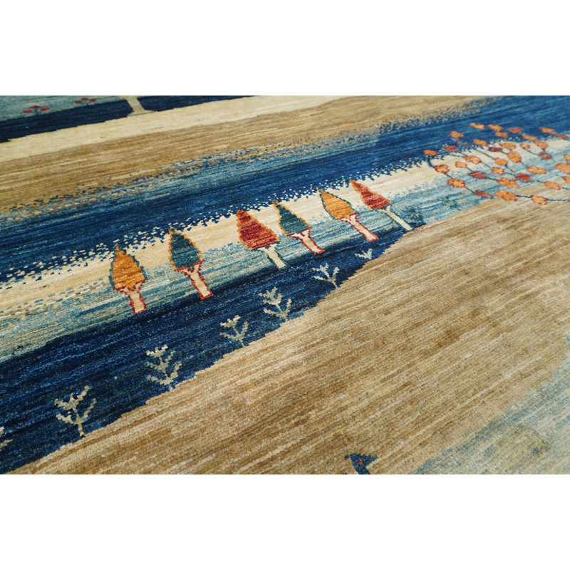One-of-a-Kind Rectangle 9'9" X 13'4" Hand Knotted Area Rug