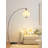 Medieval-style iron and fabric floor lamp