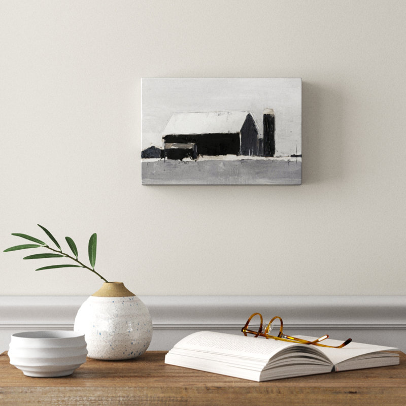 Dynamic Barn I by Ethan Harper - Painting Print, Wrapped Canvas, 20cm H x 30cm W