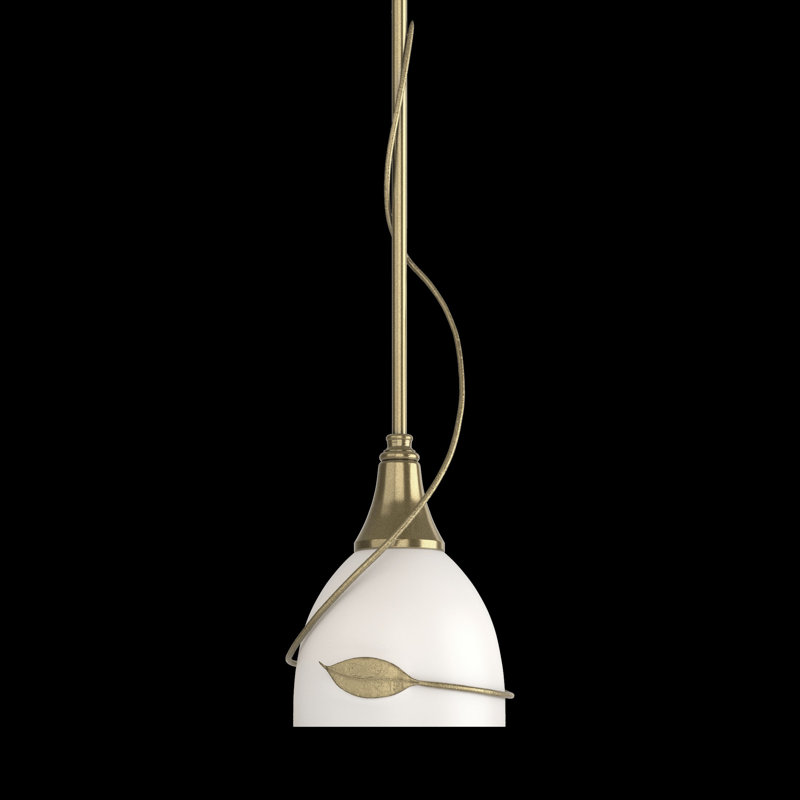 Leaf 1 - Light Single Bell Pendant, Modern Brass