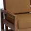 Causeuse d'extérieur en bois de teck massif Gustina avec coussin et accoudoirs-1118507691-1118500620