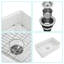 33"X20" White Ceramic Sink Workstation - Single Bowl For Kitchen Durability And Style 33X20 Functionality Resistance To Stains