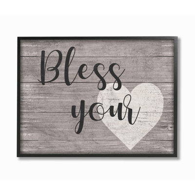 «Bless Your Heart», ensemble d'impression sur toile