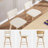 Ashwell 26" Mid-Century Modern Linen Upholstered Swivel Counter Stools with Curved Seat and Back-625485971