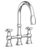 Jacobean Pull Down Kitchen Bridge Faucet