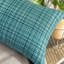 Ensemble de 2 housses de coussin et inserts tissés texturés imperméables verts - Rectangle extérieur et intérieur 12 po x 20 po-1665425941-1665425943-1715986552