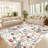 Modern Area Rugs Flower Accent CarpetNon-Slip Area Rug Farmhouse Throw Rugs for BedroomLiving RoomOffice-30811458-30811325