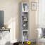 Armoire de rangement tour de salle de bain 71 po et présentoir de rangement autoportant-1216010413