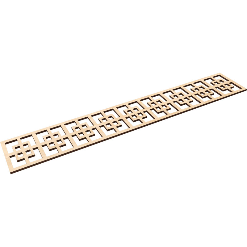 Moulure de chantournage Cambridge, Bouleau, H 8 po x l 46,625 po x P 0,375 po