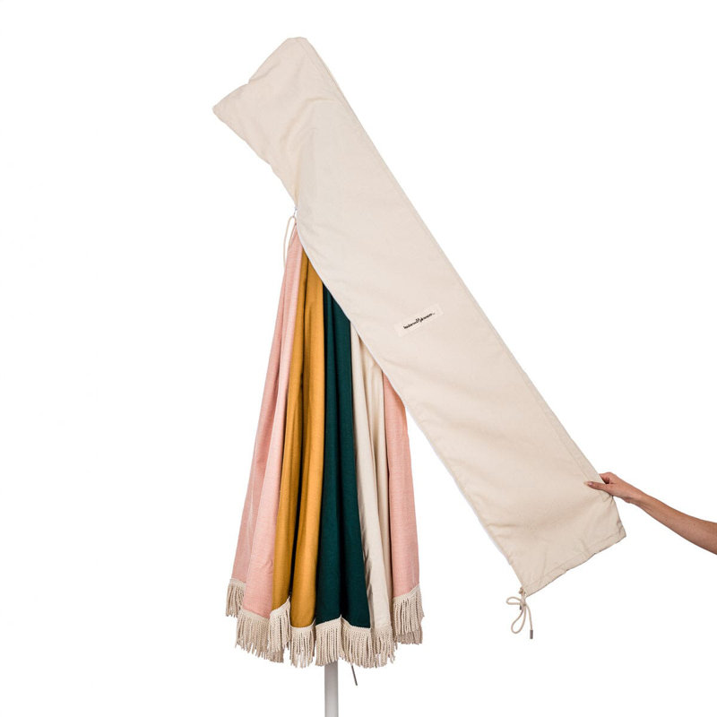 Patio 90'' W Umbrella, Pink/Green/White/Gold