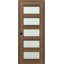 Porte standard en bois massif manufacturé et en verre préfini Avon 07-07-93327210-93327221-93721788