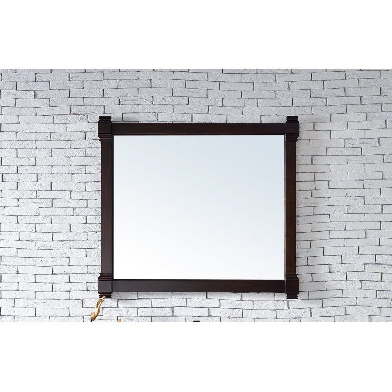 Brittany Beveled Mirror, 39.25" x 22", Burnished Mahogany