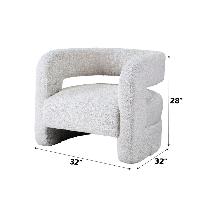 Chaise blanche avec rembourrage en mousse - offre un fauteuil de confort supérieur pour une assise confortable qui répond à vos besoins quotidiens