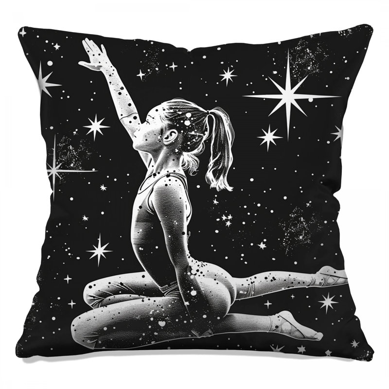 Coussin Ballet, oreillers double face Dance, 16 po x 16 po