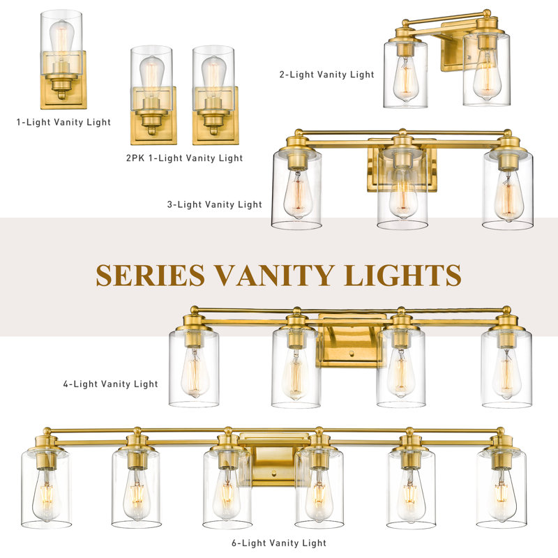 Giannarose 3 - Light Dimmable Vanity Light, Gold