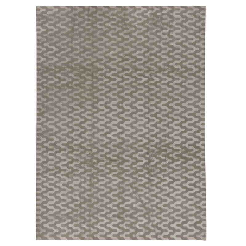 High-Quality Hand-Knotted Beige Area Rug