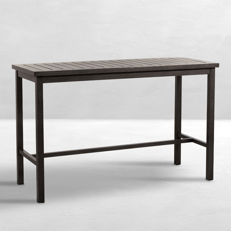 Club Aluminum Bar Table - Slate Gray, Slate Gray