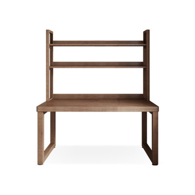 Bureaux rectangulaires en bois massif noyer clair