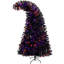 6ft Artificial Christmas Tree With 1080 Branch Tips & 300 , Bendable Hat Style For Regal Decor Hinged Led Lights Tips, Cheerful