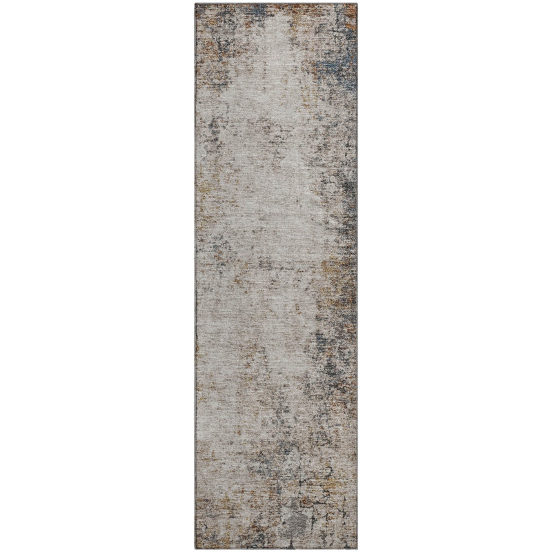 Premium Machine Washable Lyndhurst AMF1179 Modern Rug, Runner 2'3" x 7'6"