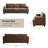 89 Inch Sofa Couch, Fabric 3 Seater Sofa for Living Room Apartment Office-847633058