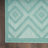 Foundry Select Versatile Diamond Aqua/Teal Indoor/Outdoor Area Rug-127167031