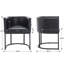 Chaise rembourrée en similicuir avec accoudoirs-1349986817-1349986820