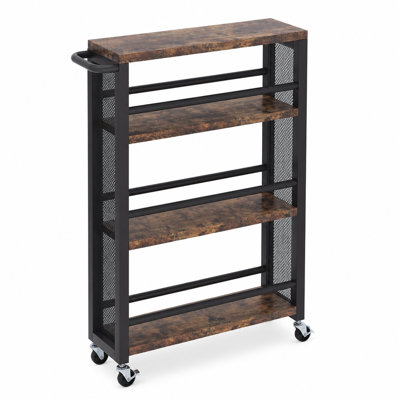 20" 4-Tier Rolling Utility Cart
