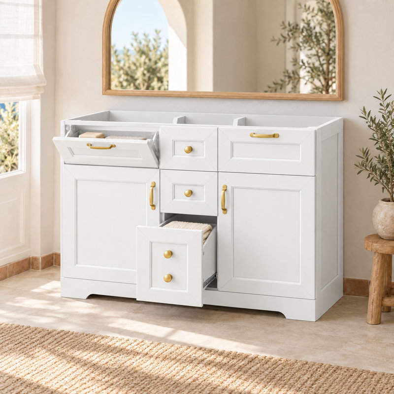 Base de meuble-lavabo 48 po seulement, White