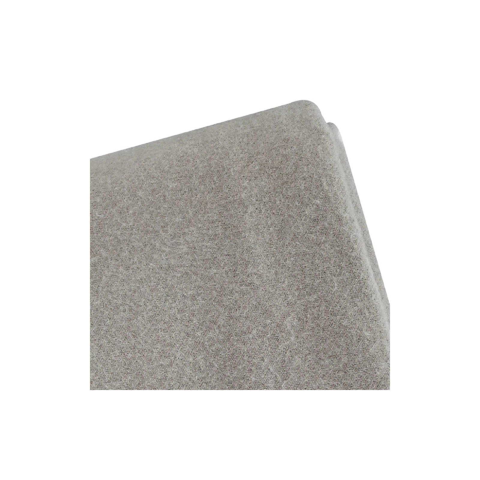 Campera Merino Wool Plain Weave / Muslin Throw Blanket, Gray