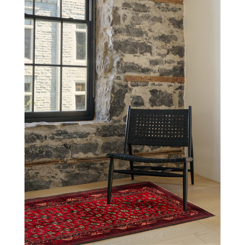 Rizbaft Red Rug 3'5" x 5'11"
