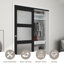 Portes de placard coulissantes 60 po x 80 po en vinyle 3 pièces-107732073-105271162