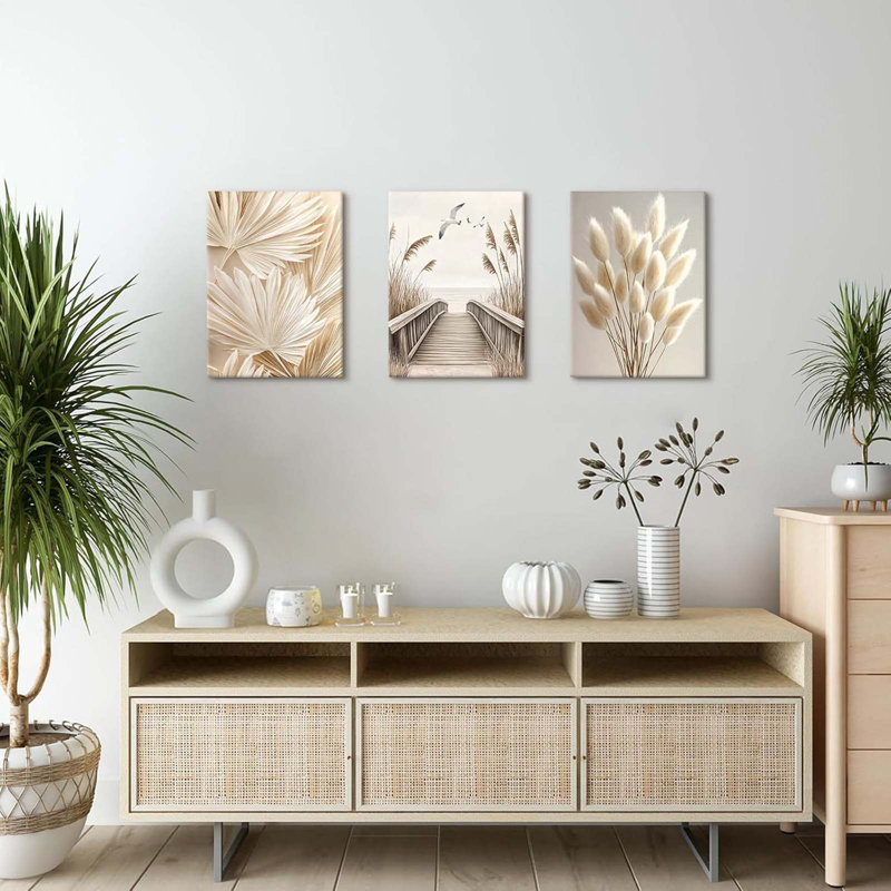 3 Piece Wrapped Canvas Wall Art