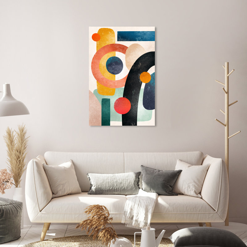 «Bright Shapes», reproduction d'impression sur toile, Toile tendue, H 30 po x l 20 po x P 1,5 po
