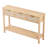 Rattan Console Table with 3 Storage Drawers
