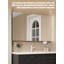 Meuble-lavabo en acier inoxydable à finition noire avec lavabo en céramique French Retro