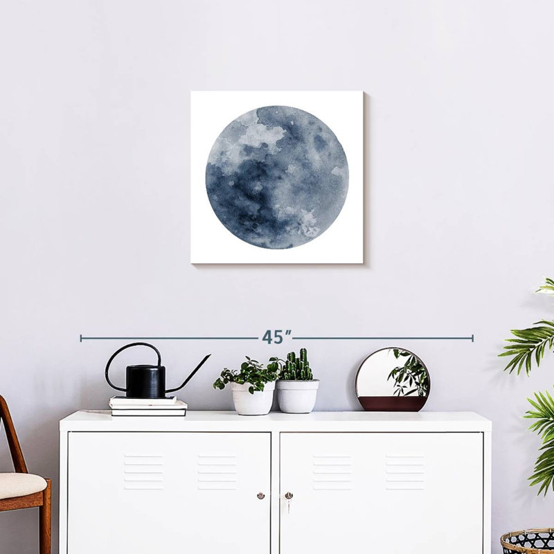 Lune bleue céleste d'Oberle, H 20 po x l 20 po