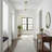 Modern 1-Light Polished Brass Flush Mount Ceiling Light with Glass Shade