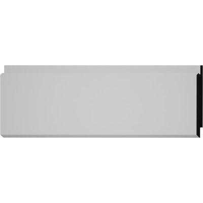 7 1/8 in. H x 5/8 in. P x 96 in. L, TrueCraft PVC Shiplap/Nickel Gap Planking Moulding, White
