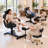 Pedicure Chair With Massage Foot Bath, 360 Degree Swivel Foot Spa Chair- Black/Gold-132703659