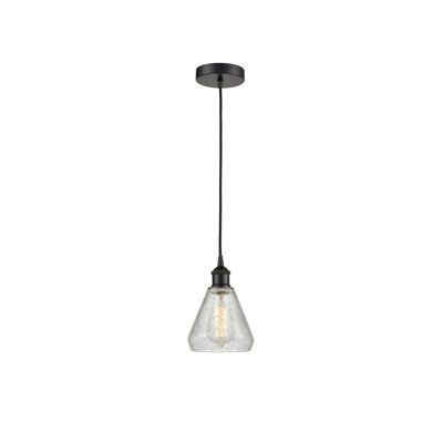 Luminaire suspendu conique à 1 lumière Petronille