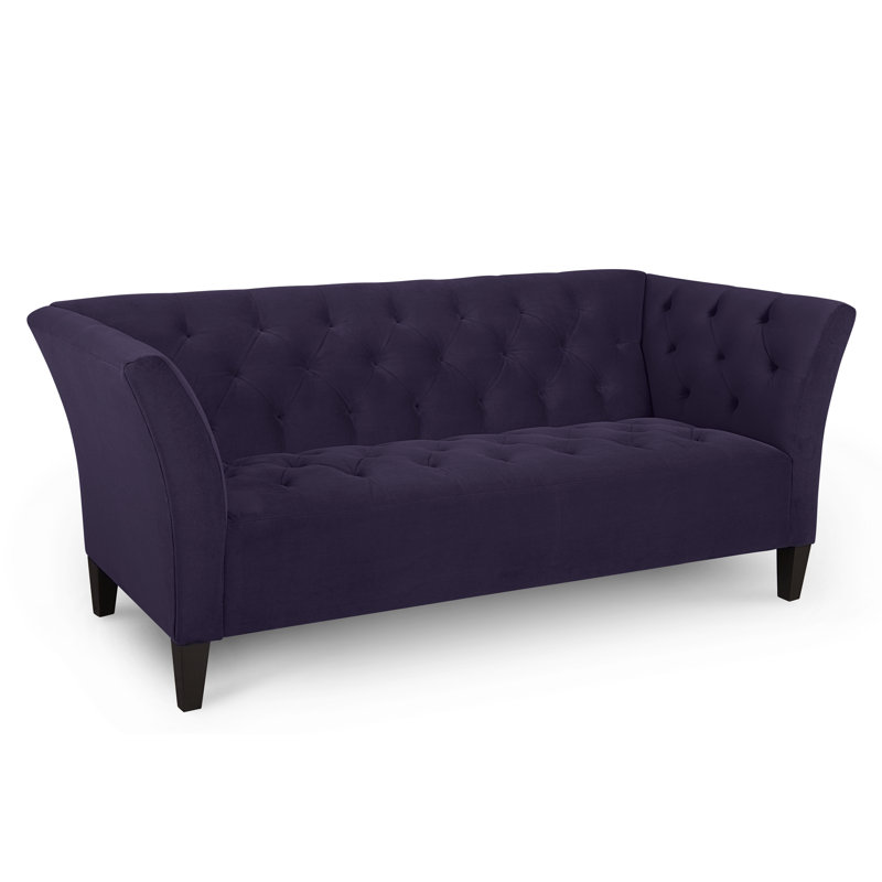 Carruth Upholstered 76'' Sofa, Bella Aubergine Performance Velvet
