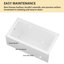 Alcove/Tile In Soaking Back to Wall Acrylic Bathtub with Slotted Overflow and Integral Apron Bath Tub With Left Hand Drain In White