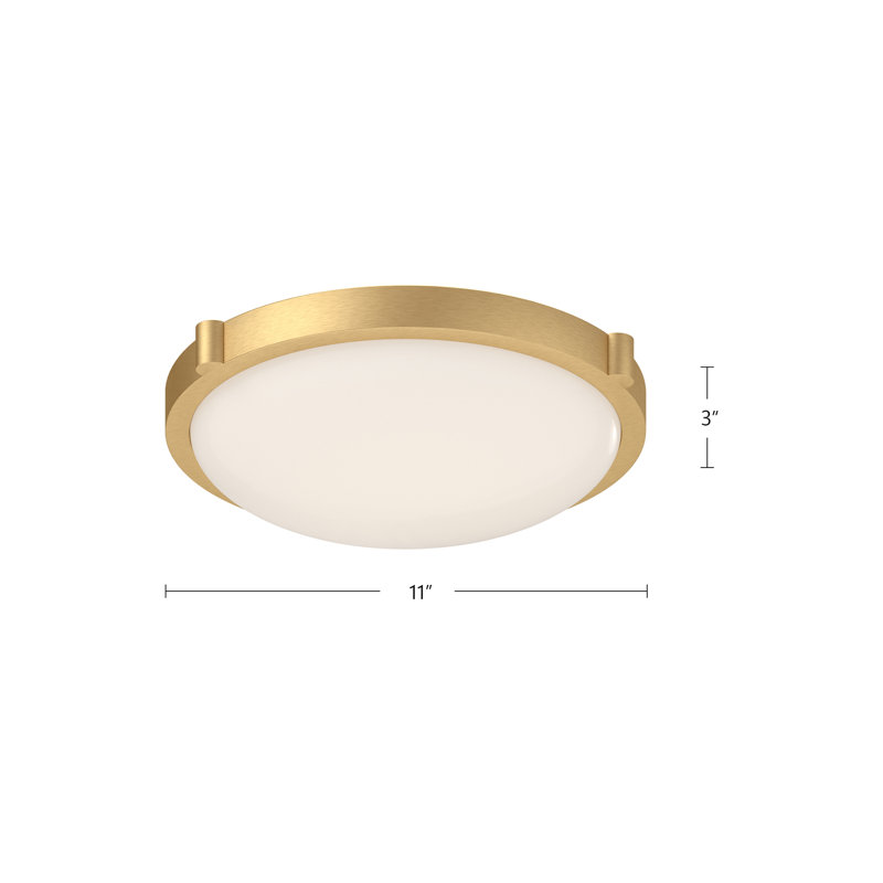 Floyd 1 - Light LED Flush Mount, Brushed Nickel
