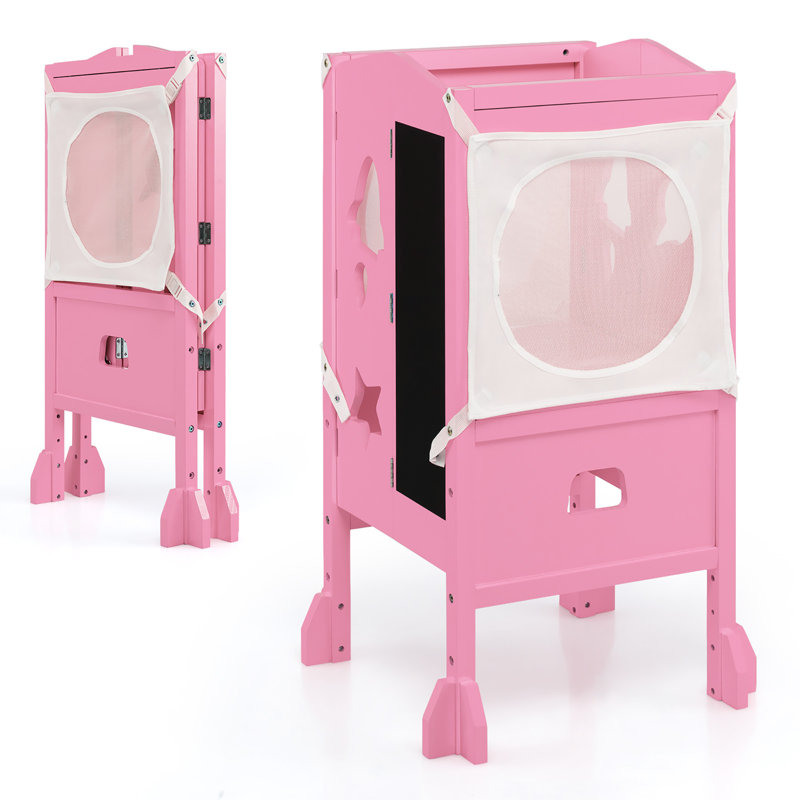 Marchepied avec rangement Ethredge, Rose