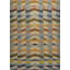 Chevron Area Rug in Blue/Beige