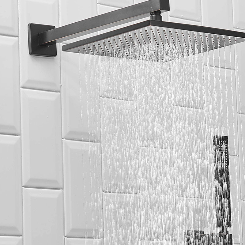 Dual Function Complete Shower System with Rough-in Valve, Oil Rubbed Bronze