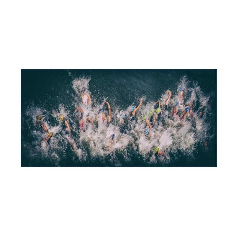 Art sur toile Klaus Lenzen Position Battles, H 10 po x l 19 po