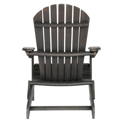 Malibu 30.3" W x 36.4" D x 33.9" H Solid Acacia Wood Folding Adirondack Chair
