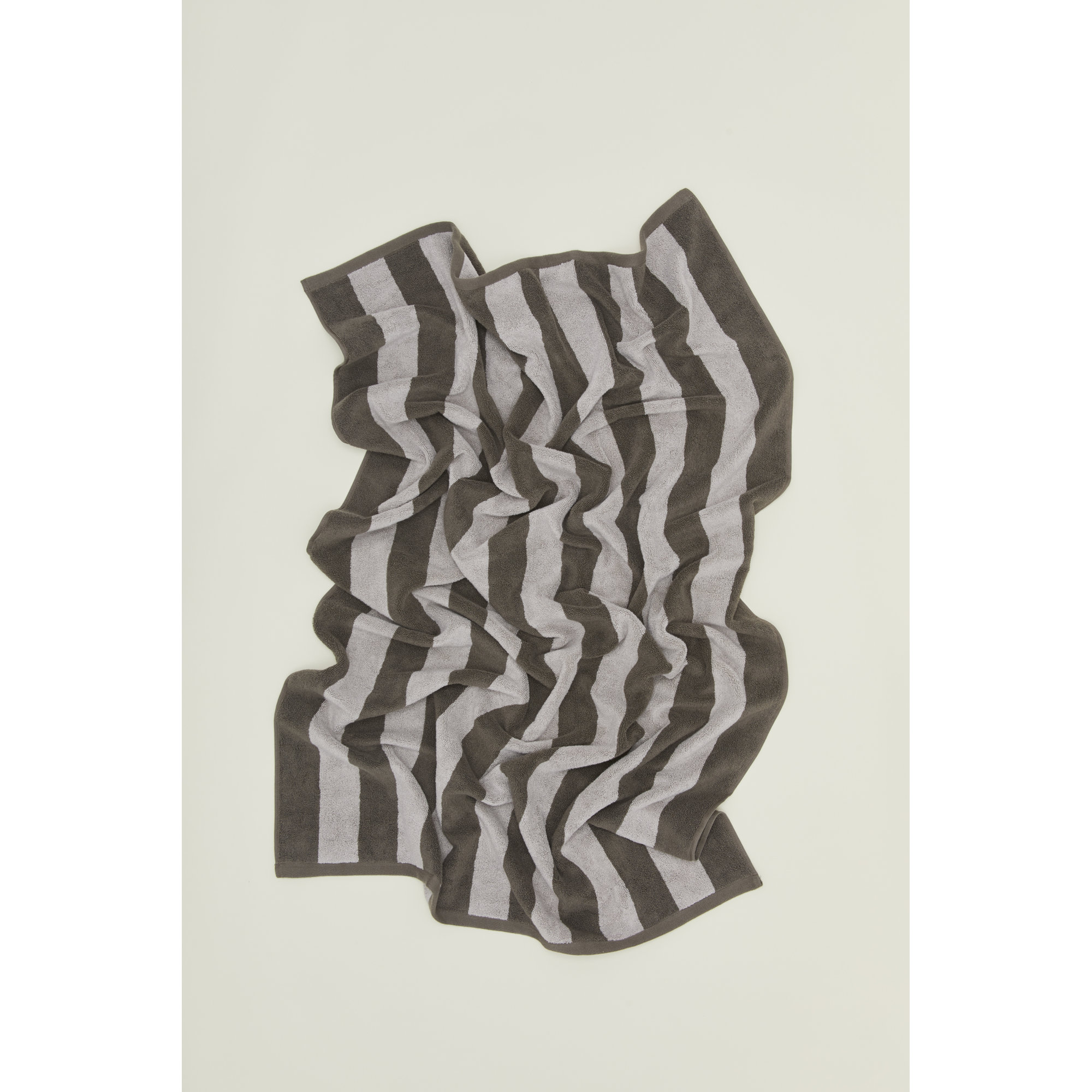 Simple Striped 100% Cotton, Light Gray/Dark Gray, Hand Towel - 1 Pack